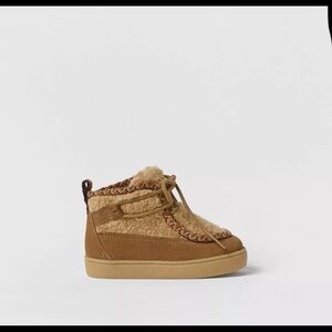 Zara kids Cozy Tan Boots
